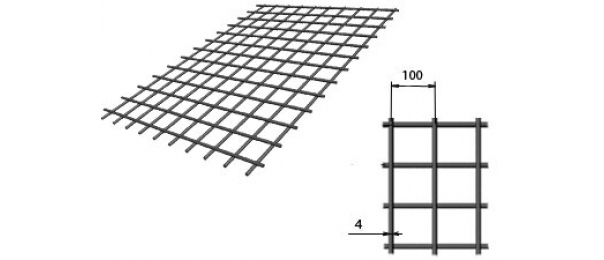 Сетка сварная (дорожная) 100х100х4мм 1,5х2м купить с доставкой в Пролетарском